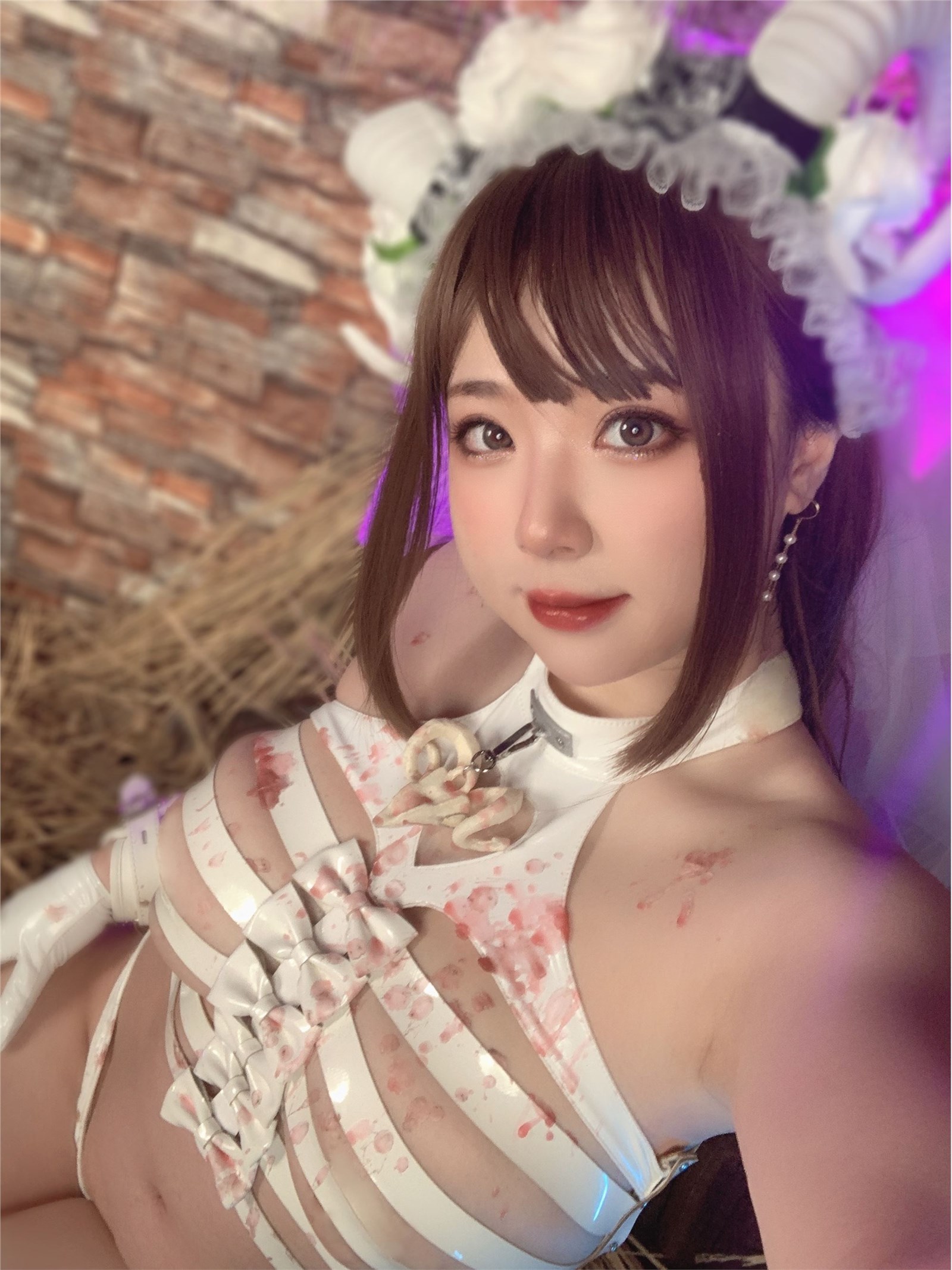 Pipi milk is so cute. - Hell bride selfie(11)